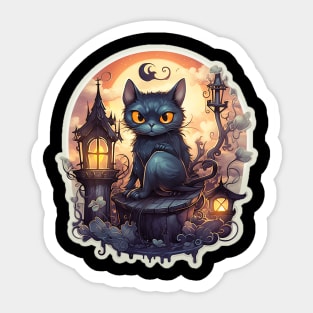 Crazy Cat Sticker